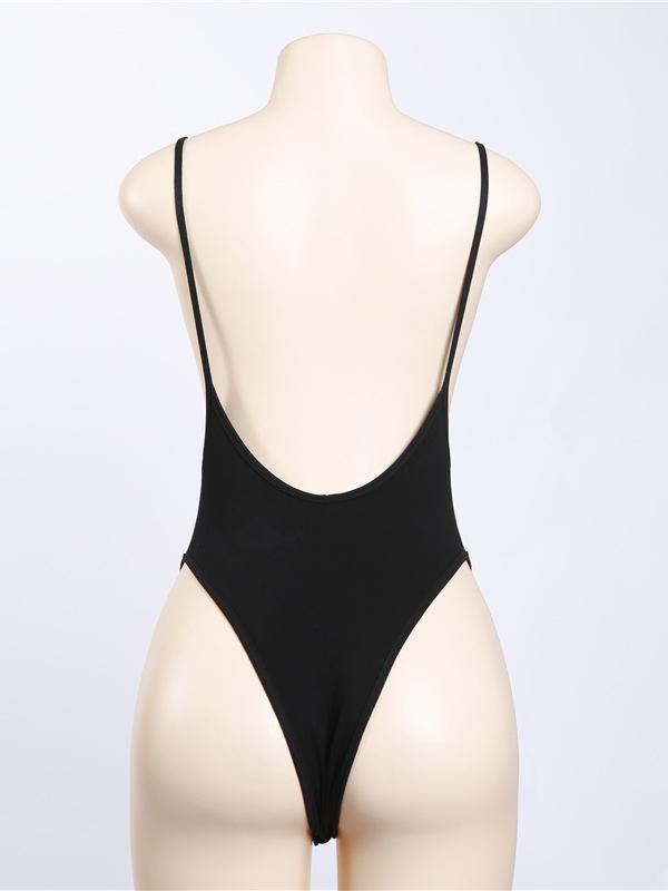 Backless Spaghetti-neck Bodysuits