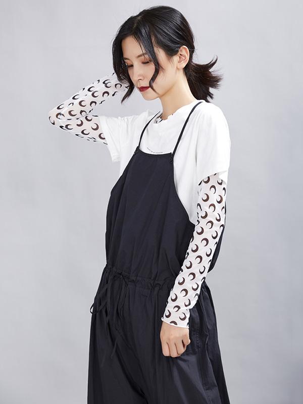 Loose Solid Braces Jumpsuit