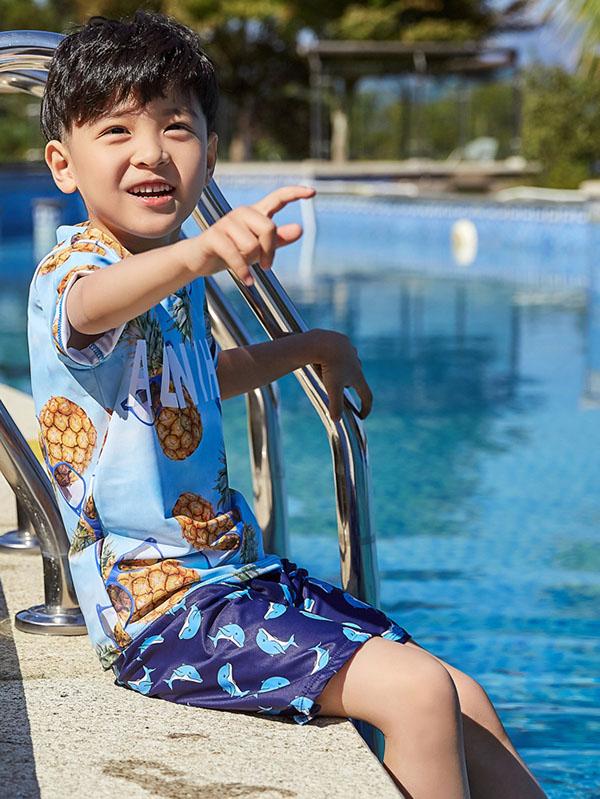 AONIHUA Pineapple Little Boy Swimwear