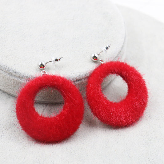 Hairball Big Circle Earrings