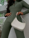 Solid Color Long Sleeves Jumpsuits