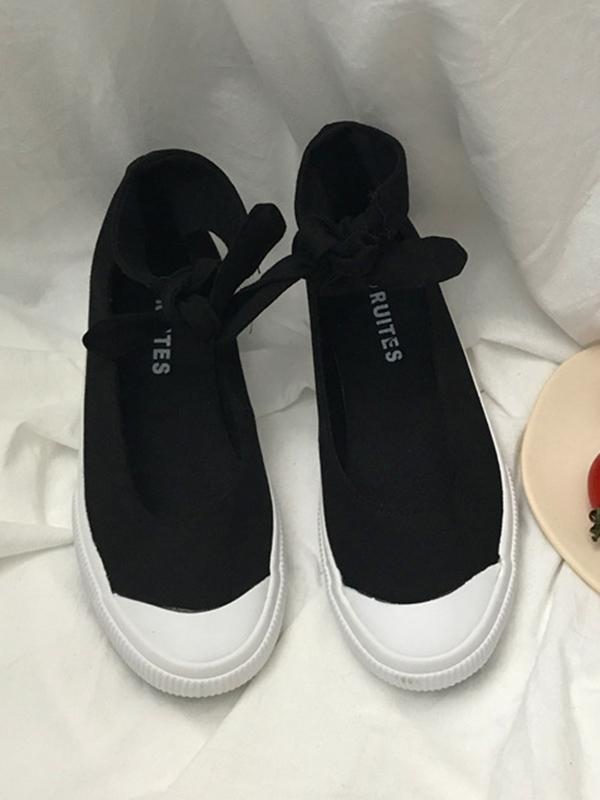 Preppy Style Low Plimsolls