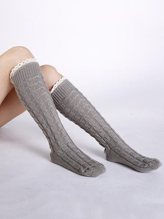 Knitting Over Knee-high 5 Colors Stocking