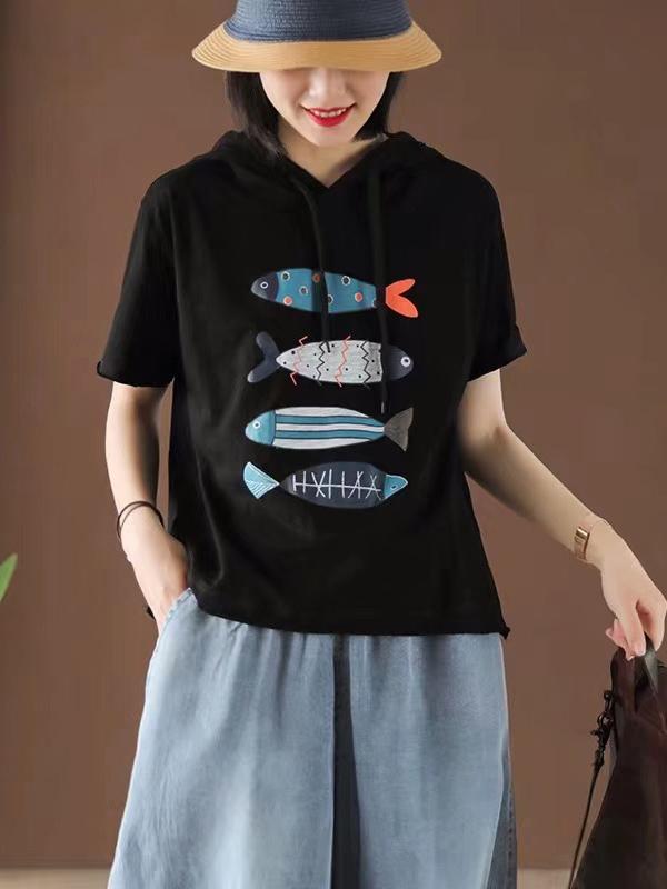 Loose Fresh Printed Animals T-Shirt