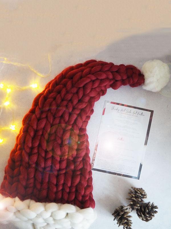 Cute Christmas Knitting Aran Weight Hat