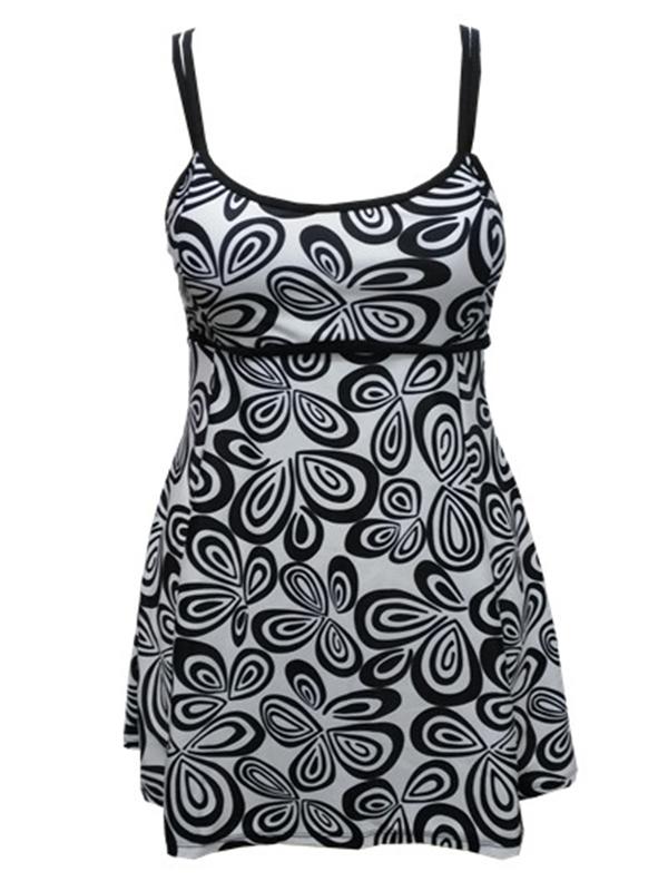 Plus Size Trefoil One-piece Swimsuit