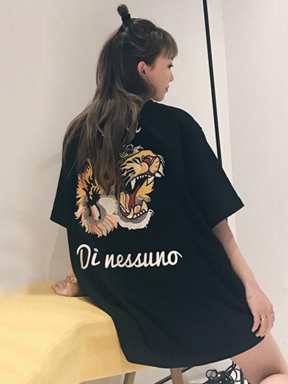 Animals Pattern Loose Cool T-shirt Top