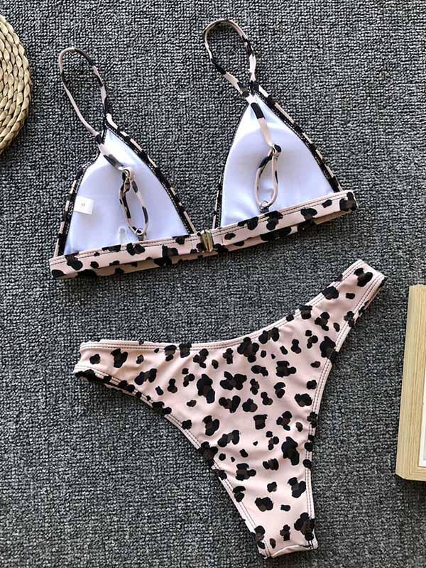 Sexy Leopard Print Bikinis Swimsuit