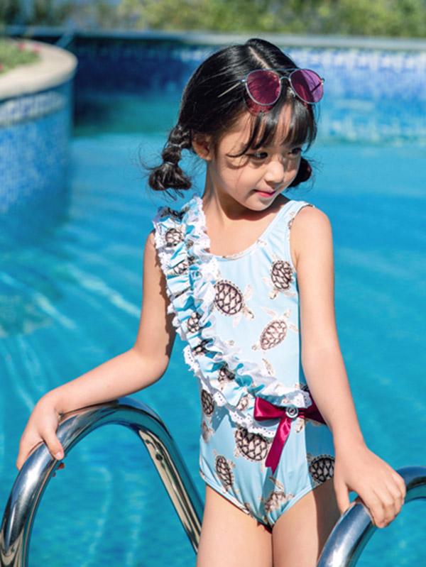 AONIHUA Bowknot Lovely Princess Swimwear