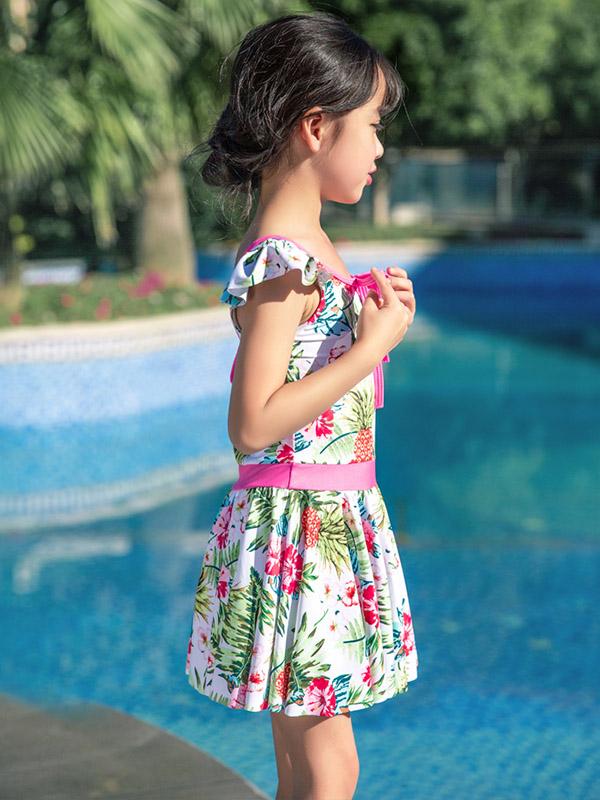 AONIHUA Princess Dress Floral Swimwear