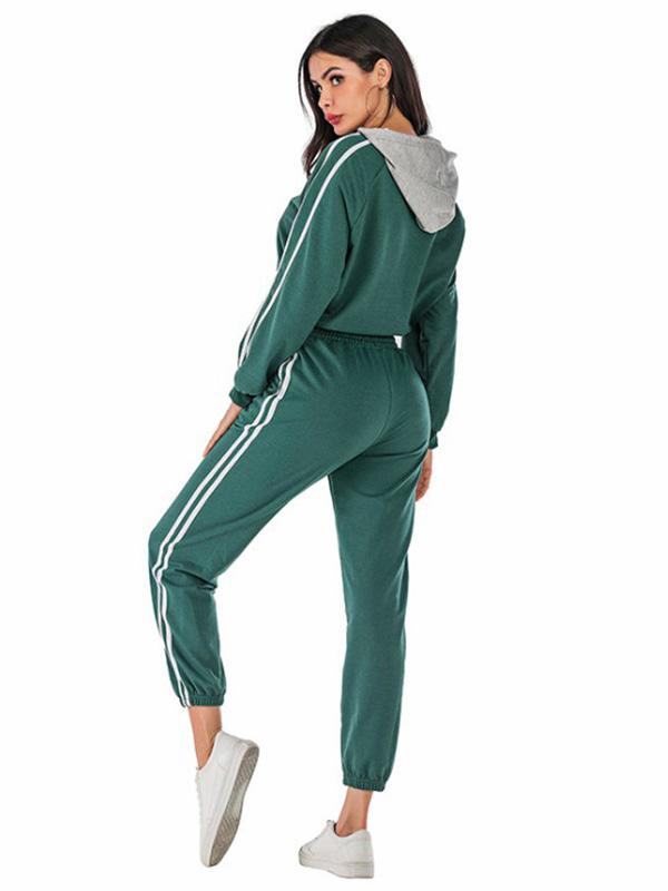 Simple Soft Hooded Sports Suits