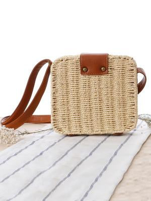 Knitted Bohemia Buckle Crossbody Bag