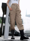 3 Colors High Waist Cargo Pants For Women