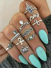 Beautiful 10pcs Vintage Rings Accessories