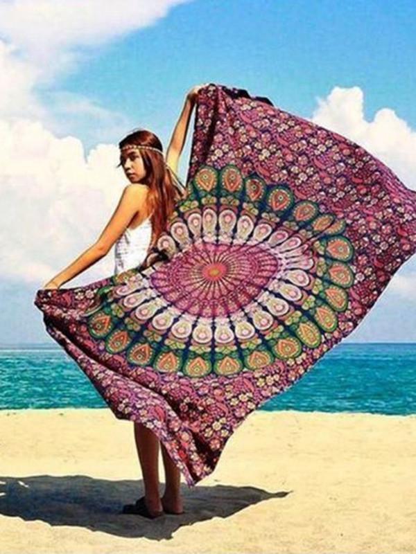 Popular Summer Rectangle Shawl Beach Mat Yoga Mat