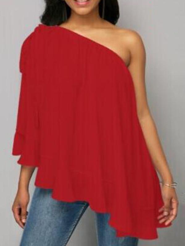 Beautiful 5 Colors Off-the-shoulder T-Shirts Tops