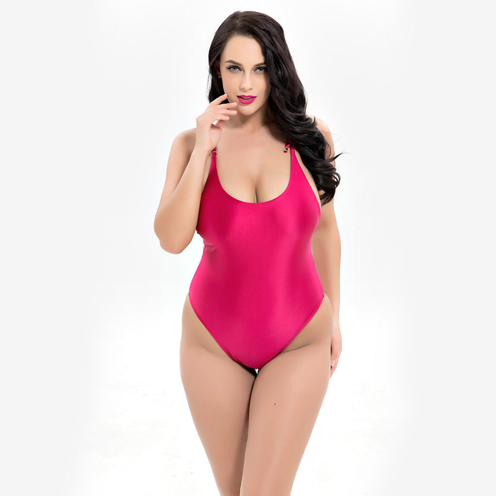 Women's plus-size ONE-PIECE swimsuit