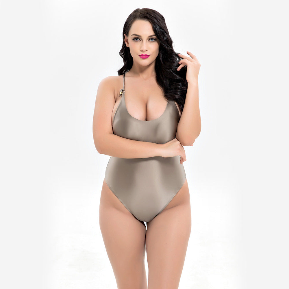 Women's plus-size ONE-PIECE swimsuit