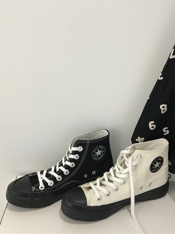 Preppy Style High Canvas Shoes