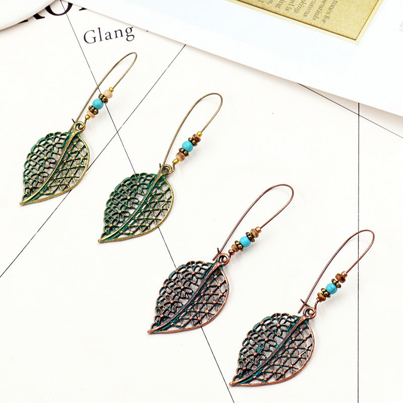 Retro alloy big ear hook earrings