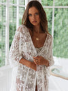 Lacy Hollow See-through Cover-up Swimwear