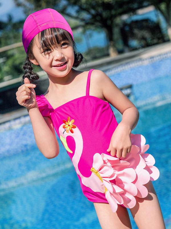 AONIHUA Flamingo Lovely One Piece Swimwear