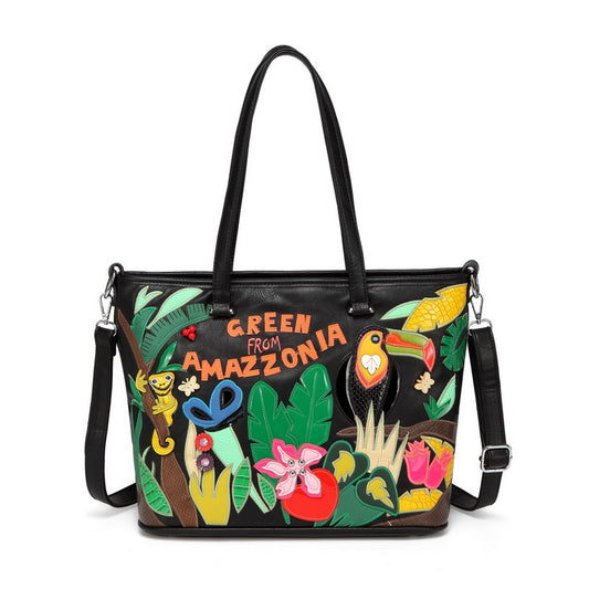 Tropical Rainforest Pattern Handbag Shoulder Crossbody Bag