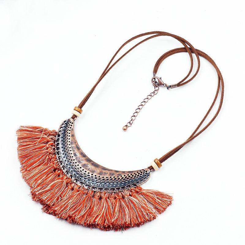 Fashion tassel Retro necklace