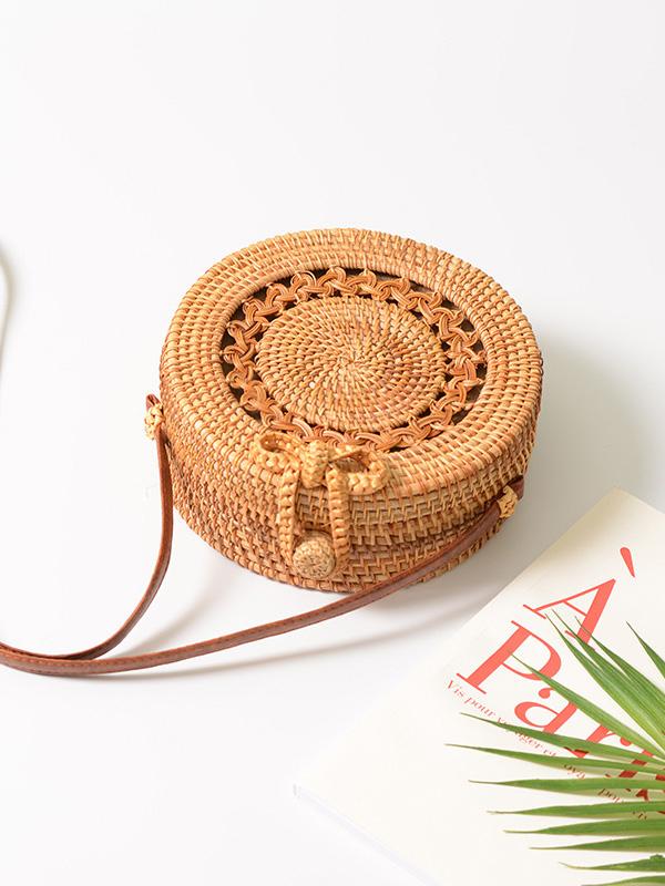 Rattan Hollow Forest Handmade Bohemia Bag