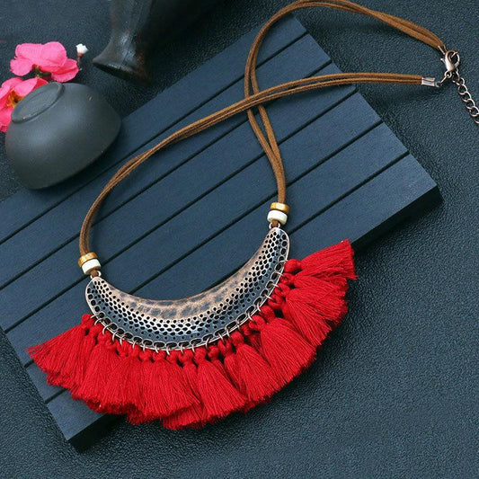 Fashion tassel Retro necklace