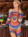 Crochetgo Colorful Knitting Cover-up Swimwear