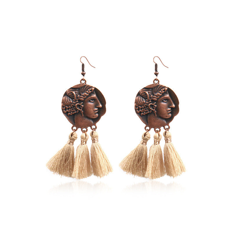 Retro alloy earrings