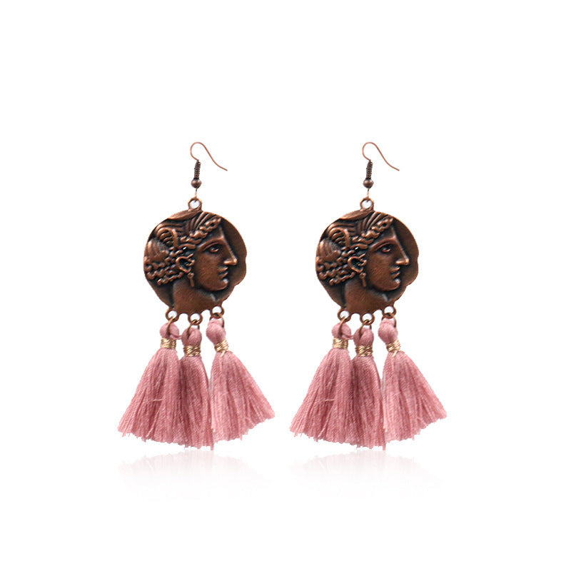 Retro alloy earrings