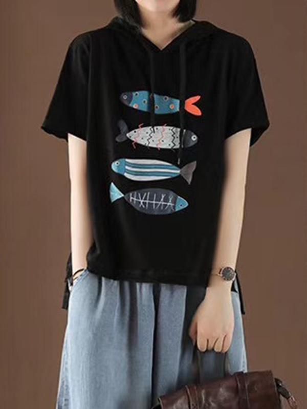 Loose Fresh Printed Animals T-Shirt