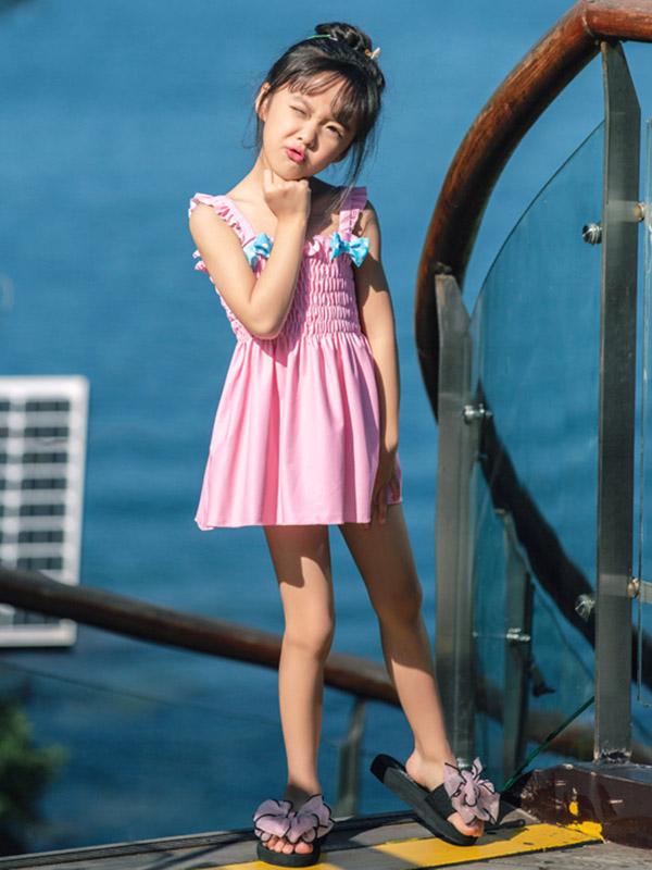 AONIHUA Ruffle Lovely Dress Swimwear