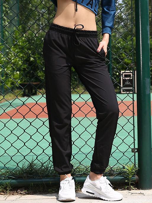 Mesh Drawstring Track Pants