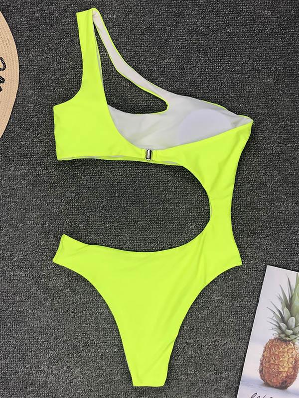 Neon Hollow One Piece Swimsuit