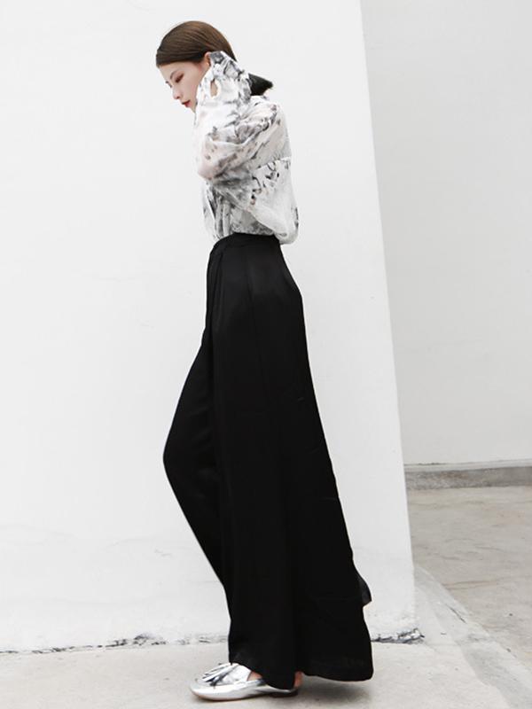 Loose Wide-leg Light Pants