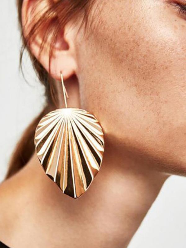 Irregular Leaf Earrings Accessories