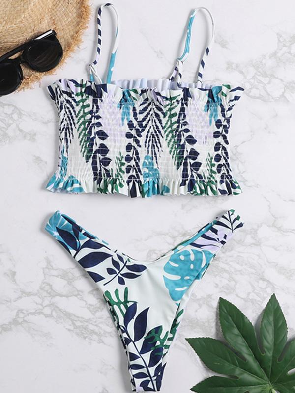 Smock Bandeau Bikini Set