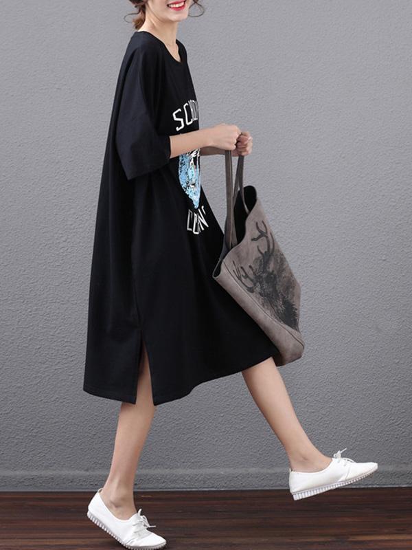 Summer Loose Oversize Printed Dress