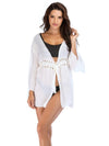 Flared Sleeves Hollow Waist Cover-Ups Swimwear