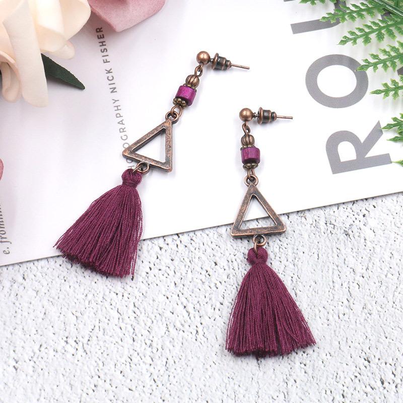 5 COLOR New fashion bohemian earrings tassel ladies personalized jewelry earrings