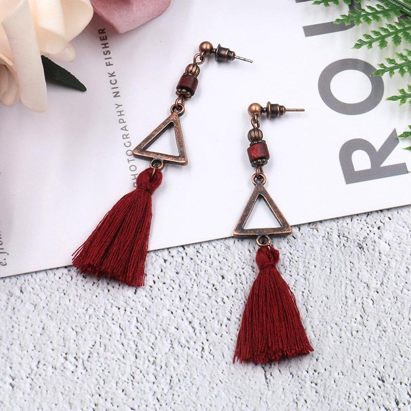 5 COLOR New fashion bohemian earrings tassel ladies personalized jewelry earrings