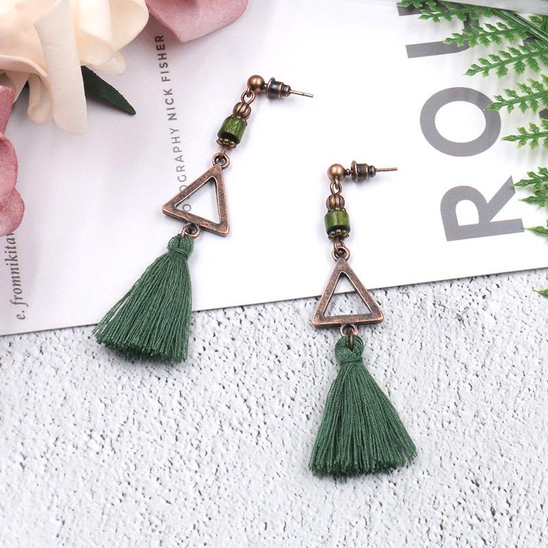 5 COLOR New fashion bohemian earrings tassel ladies personalized jewelry earrings