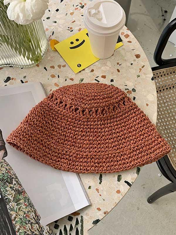 Leisure Handmade Sun-Protection Straw Hat