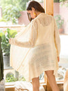 Knitting Hollow Long Sleeves Cover-up Tops