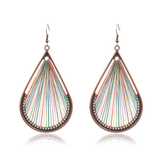 Original hand-woven fashion drop bohemian hollow Earrings Wholesale