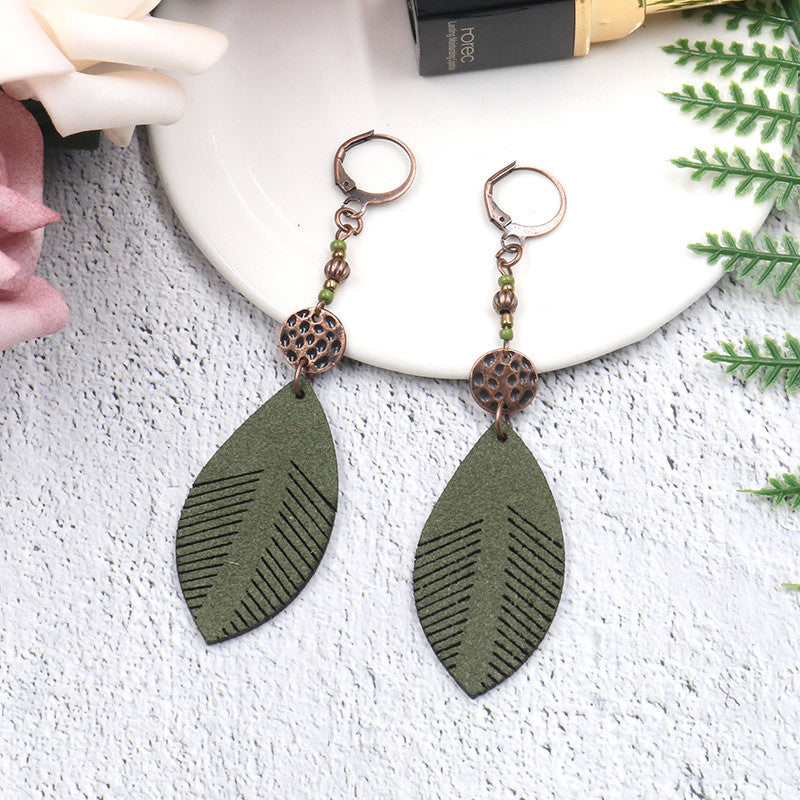 Bohemian Leaf Earrings