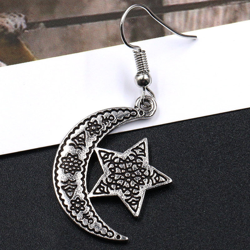 Star Moon Earrings